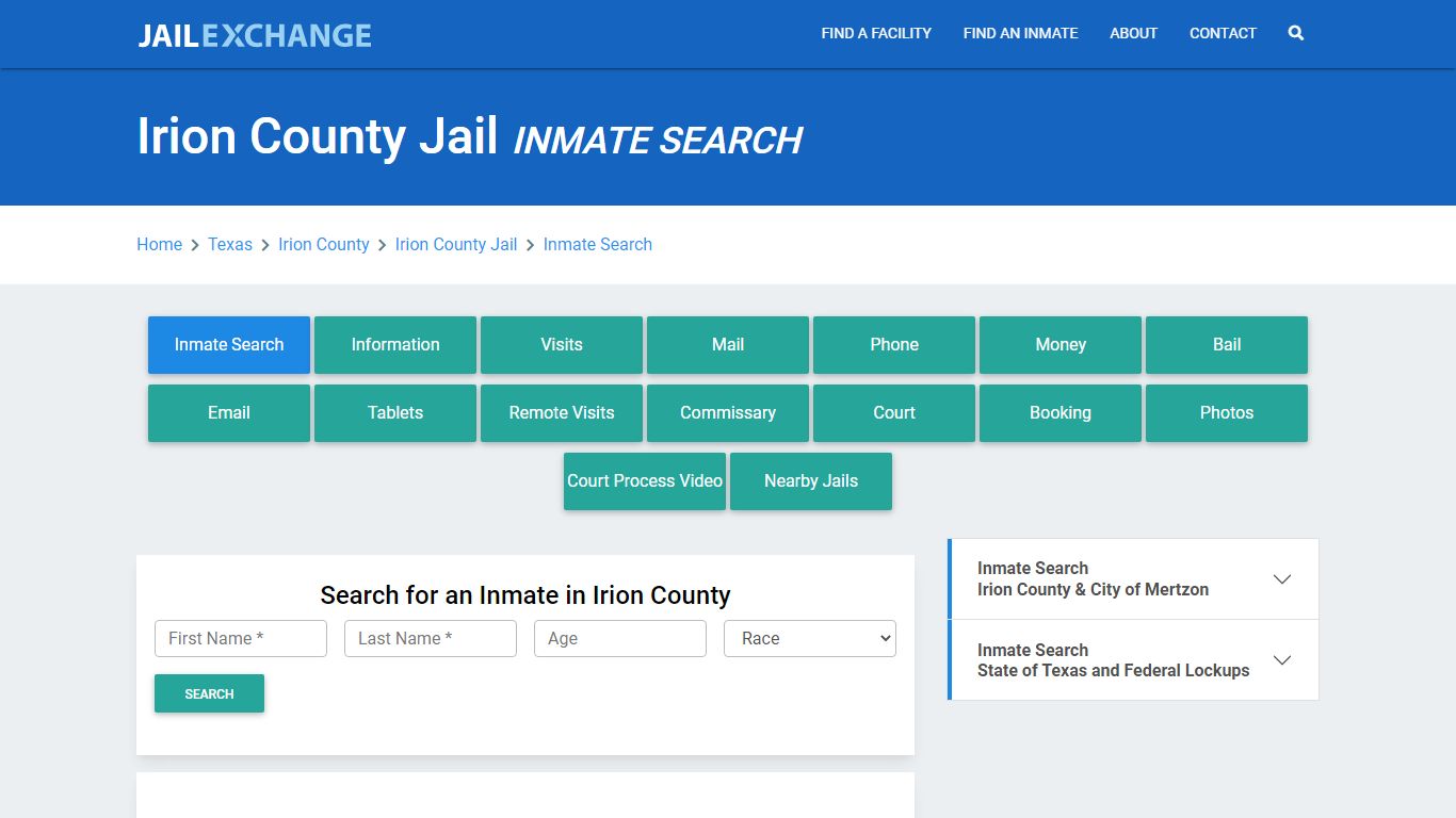 Irion County Jail, TX Inmate Search: Roster & Mugshots